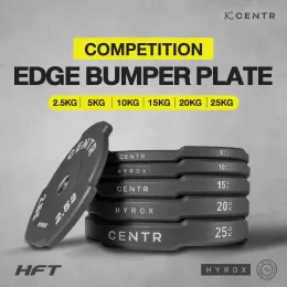 แผ่นน้ำหนัก Competition Interlocking Bumper Plate 25 kg - CENTR x HYROX
