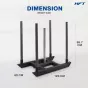 Power Sled HFT / สเลด เครื่องดึงลากน้ำหนัก เกรดเทียบเท่าการแข่ง HYROX ฝึกแรงต้านและความแข็งแรงสำหรับฟิตเนส 