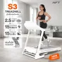 ลู่วิ่งไฟฟ้า S3 ลู่วิ่งใช้งานในบ้าน พับได้  มอเตอร์ 2.5HP ปรับความชัน 15 ระดับ รองรับ Zwift