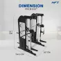 Smith Machine HFT PRO X Evo เครื่องสมิทแมชชีน Dual Function รุ่นใหม่ ฝึกได้ครบทุกส่วนในเครื่องเดียว
