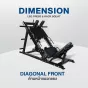 เครื่องสควอท LEG PRESS & HACK SQUAT 2-in-1 เครื่องบริหารขา รุ่น HFT แข็งแรง ปลอดภัย สำหรับบ้านและฟิตเนส