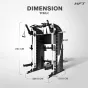 Smith Machine HFT Titan เครื่องออกกำลังกายมัลติฟังก์ชันสำหรับฟิตเนสและโฮมยิม แข็งแรงระดับ Commercial 