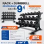 ดัมเบล Dumbell ดัมเบลยางหุ้มเหล็ก ด้ามจับกระชับ กันลื่น ใช้งานสะดวก