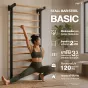 Stall Bar Steel Basic บาร์ติดผนังโครงเหล็ก รุ่นเริ่มต้น โหน–ดึงข้อ–ยืดเหยียด