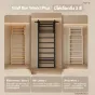 Stall Bar Wood Plus บันไดติดผนัง+Dip Bar ไม้ยางพารา 3 สี