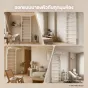 Stall Bar Wood Plus บันไดติดผนัง+Dip Bar ไม้ยางพารา 3 สี