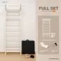 Stall Bar Wood Plus บันไดติดผนัง+Dip Bar ไม้ยางพารา 3 สี
