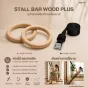 Stall Bar Wood Plus บันไดติดผนัง+Dip Bar ไม้ยางพารา 3 สี