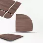แผ่นยางปูพื้นลายไม้ กันกระแทก Rubber Tiles Luxury Premium W1