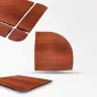 แผ่นยางปูพื้นลายไม้ กันกระแทก Rubber Tiles Luxury Premium W3