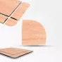 แผ่นยางปูพื้นลายไม้ กันกระแทก Rubber Tiles Luxury Premium W4