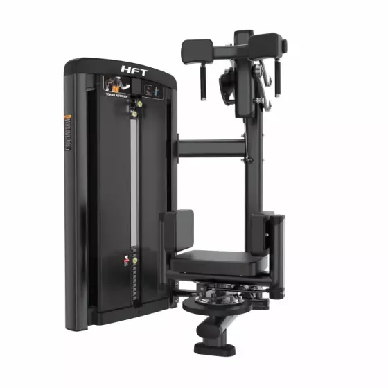 เครื่อง Rotary Torso DDJ20 เครื่องฝึกกล้ามเนื้อแกนลำตัวหมุนลำตัว Pin-Selected สำหรับฟิตเนส Commercial