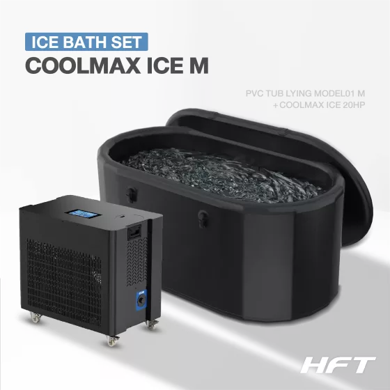 Ice Bath PVC TUB LYING รุ่น TL01M + Chiller COOLMAX ICE 2.0HP (อ่างแช่น้ำเย็นและเครื่องทำความเย็น)