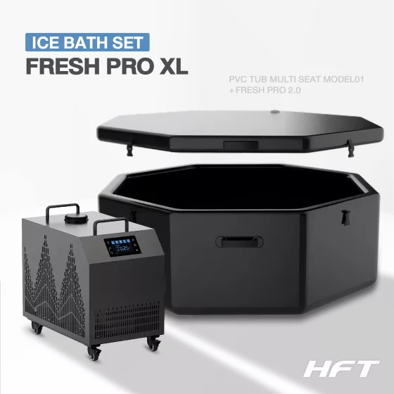 Ice Bath PVC TUB Multi Seat รุ่น TM01XL + Chiller FRESH PRO 2.0 (อ่างแช่น้ำเย็นและเครื่องทำความเย็น)