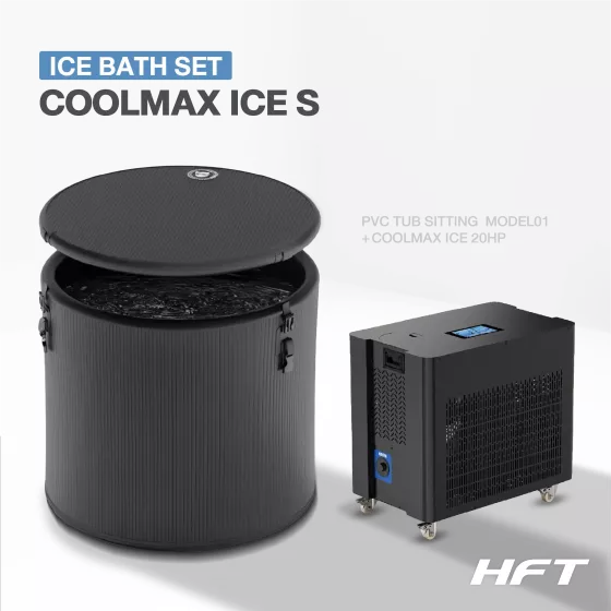 Ice Bath PVC TUB SITTING รุ่น TS01S + Chiller COOLMAX ICE 2.0HP (อ่างแช่น้ำเย็นและเครื่องทำความเย็น)