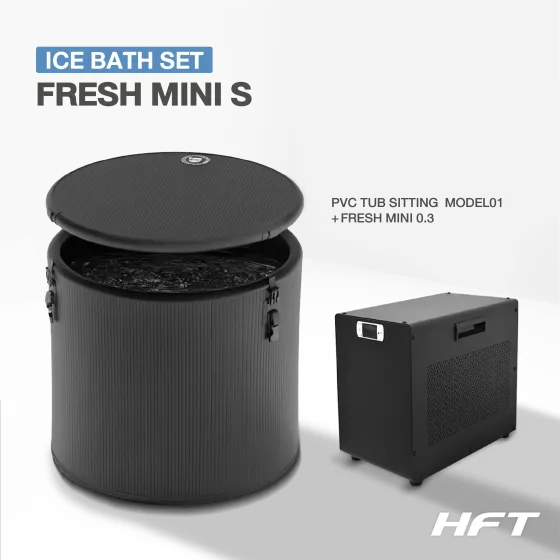 Ice Bath PVC TUB SITTING รุ่น TS01S + Chiller FRESH MINI (อ่างแช่น้ำเย็นและเครื่องทำความเย็น)