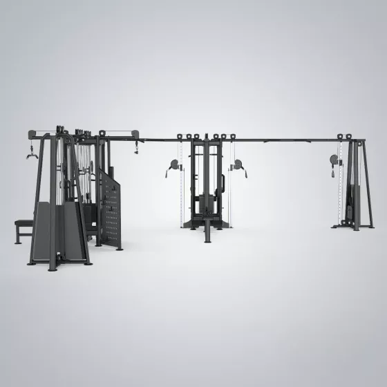 10 Multi-Station Tower FOV66NC เครื่องออกกำลังกายรวม 10 สถานี Commercial Grade สำหรับฟิตเนสผู้ใช้เยอะ